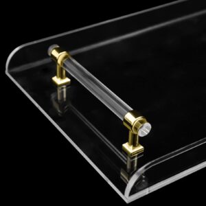 YIYIBYUS Acrylic Bathtub Caddy, Clear, Rectangular, 31 x 9 in