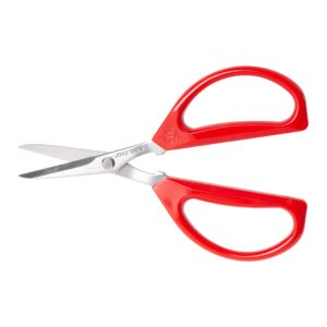 Joyce Chen Original Unlimited Kitchen Scissors All Purpose Dishwasher Safe Kitchen Shears With Comfortable Handles, Red and Yellow