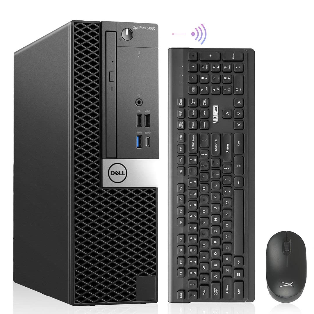 Dell OptiPlex 5060 Desktop Computers Windows 11,Intel 6-Core i5-8500,32GB DDR4 Ram,1TB NVMe M.2 SSD, Wireless Wi-Fi 6e AX210,Bluetooth 5.2,HDMI Small Form Factor PC (Renewed)