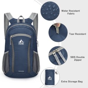 G4Free 16L Hiking Daypack, Lightweight Packable Small Backpack for Travel Camping Outdoor Men Women