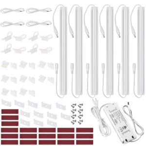 litever under cabinet led lights kit dimmable by ac in-wall dimmer. plug or direct wire led driver. super bright linkable lighting strip for kitchen cabinets counter. 35w 2000 lumen. warm white 3000k