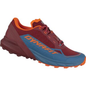 dynafit men's ultra 50 shoe for hiking & trail running - mallard blue/syrah - 10.5