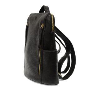 joy susan black raegan double zip backpack