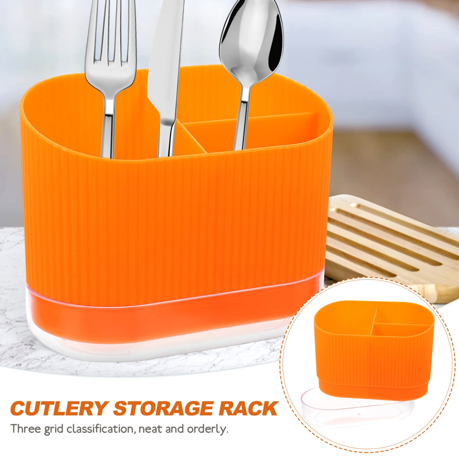 Zerodeko Kitchen Supplies Drain Chopsticks Cage Desk Pp Ceramics Plastic Cutlery Holder