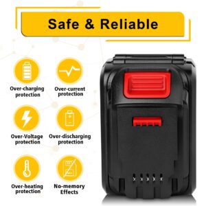 DSANKE DCB606 20V/60V 9.6Ah Lithium Battery Replace for DeWalt 60V Battery Compatible with DeWalt DCB606 DCB612 DCB606-2 DCB609 DCB609-2 DCB204 DCB205 DCB206 20V/60V/120V MAX Cordless Power Tools