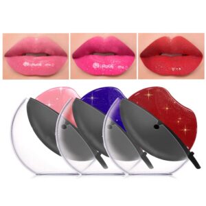 dageda 3 colors lazy lipstick, pearl lipstick magic color changing lipstick, labiales magicos long lasting moisturizing lipstick, not fade lip shape lipstick for lazy people（color a）