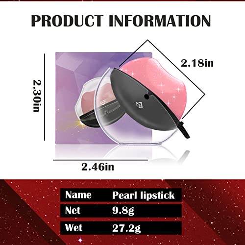 DAGEDA 3 Colors Lazy Lipstick, Pearl Lipstick Magic Color Changing Lipstick, Labiales Magicos Long Lasting Moisturizing Lipstick, Not Fade Lip Shape Lipstick for Lazy People（Color A）