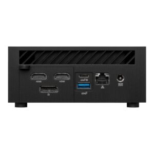 ASUS ExpertCenter PN64 Mini PC Barebone with Intel Core i7-12700H Mobile Processor, up to 64GB DDR5 RAM, Dual Storage Design, WiFi 6E, Bluetooth, USB-C with VESA Mount,Black