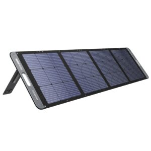 UGREEN 200W Portable Solar Panel for PowerRoam Power Station - 200 Watt Foldable Solar Panel Charger with Adjustable Kickstand for RV, Camping, Outdoors, Blackouts, and More