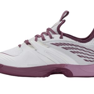 K-Swiss Women's Speed Trac Tennis Shoe, White/Grape Nectar/Orchid Haze, 6.5 M