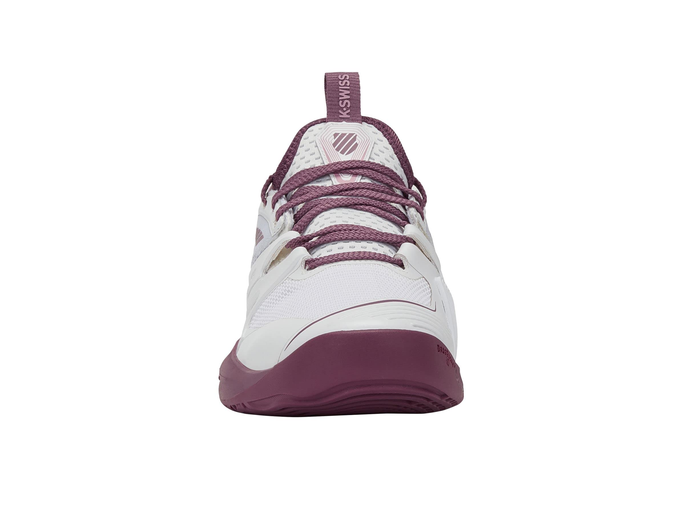 K-Swiss Women's Speed Trac Tennis Shoe, White/Grape Nectar/Orchid Haze, 6.5 M