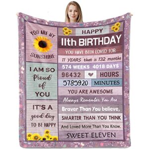 nuritus 11 year old girl gift ideas, 11 year old girl birthday gifts, gifts for 11 year old girls, 11th birthday decorations for girls, best birthday gifts for 11 year old girls blanket 50"x60"