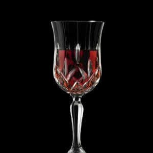 Barski Wine Glass - Goblet - Red Wine - White Wine - Water Glass - Stemmed Glasses - Set of 6 Goblets - Crystal like Glass - 7.75 oz. Beautifully - Cut Crystal - Designed Made in Europe