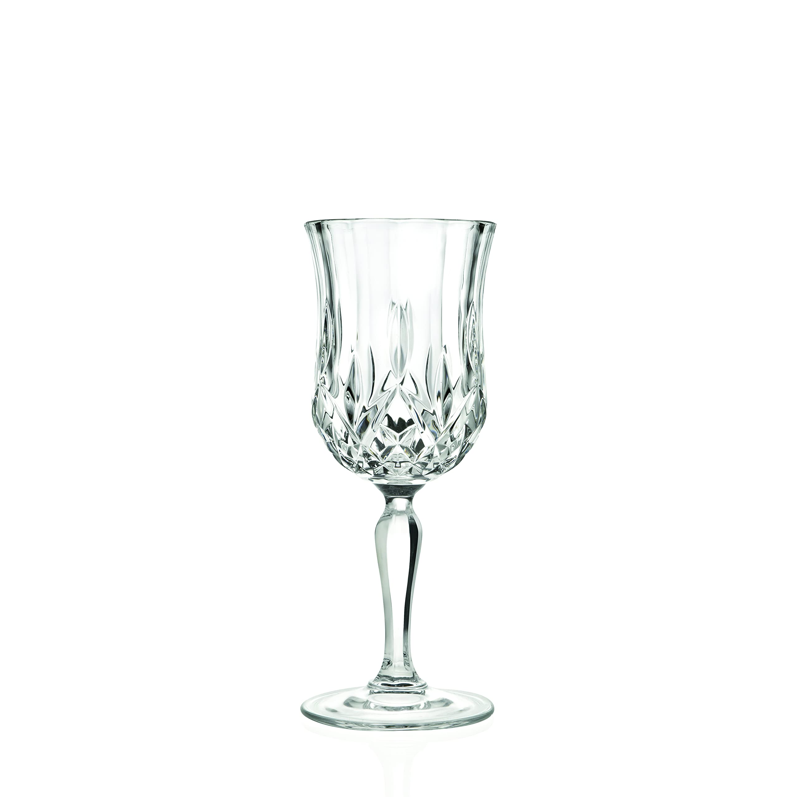 Barski Wine Glass - Goblet - Red Wine - White Wine - Water Glass - Stemmed Glasses - Set of 6 Goblets - Crystal like Glass - 7.75 oz. Beautifully - Cut Crystal - Designed Made in Europe