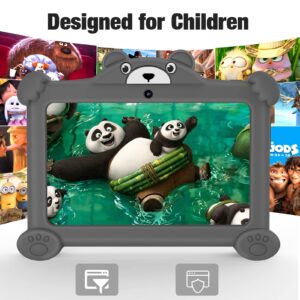 Kids Tablet,7 inch Tablet for Kids, Android 11Toddler Tablet, 2GB RAM, 32 GB ROM, Parental Control, Educational, Kids Software Pre-Installed, Compatible Gaming Controller, Kid-Proof Case (Gray)