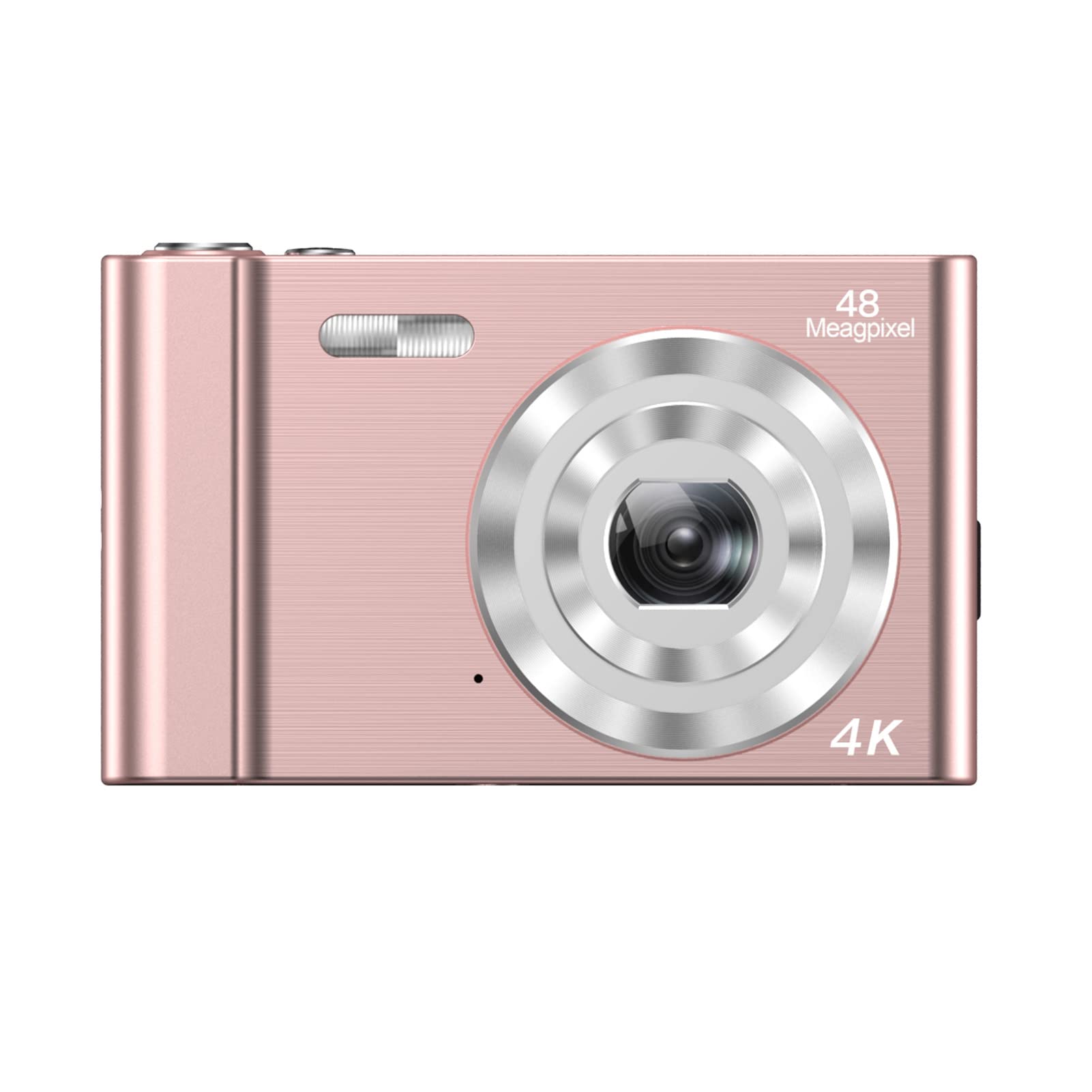 Camnoon 4K Digital Camera 48MP 2.4 Inch IPS Screen Auto Focus 16X Digital Zoom Anti-Shake Face Detect Smile Capture Built-in Flash & Battery with 32GB Memory Card for Kids Teens