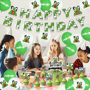 unspeak-able birthday party supplies unspeak-able party decoration set includes banners, latex balloons & stickers, kids & adults birthday party supplies