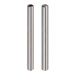 uxcell m4 internal thread dowel pin 2pcs 6x70mm chamfering flat carbon steel cylindrical pin bed bookshelf metal devices industrial pins