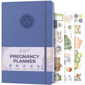 gogirl pregnancy planner – weekly pregnancy baby & mom journal – keepsake memory book for planning & tracking your pregnancy – pregnancy log for first time moms – a5 size, 40 weeks (lavender)