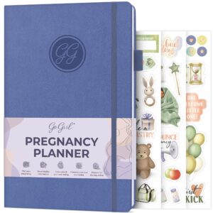 GoGirl Pregnancy Planner – Weekly Pregnancy Baby & Mom Journal – Keepsake Memory Book for Planning & Tracking Your Pregnancy – Pregnancy Log for First Time Moms – A5 Size, 40 Weeks (Lavender)