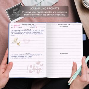 GoGirl Pregnancy Planner – Weekly Pregnancy Baby & Mom Journal – Keepsake Memory Book for Planning & Tracking Your Pregnancy – Pregnancy Log for First Time Moms – A5 Size, 40 Weeks (Lavender)