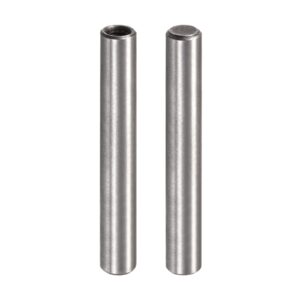 uxcell m5 internal thread dowel pin 2pcs 8x60mm chamfering flat carbon steel cylindrical pin bed bookshelf metal devices industrial pins