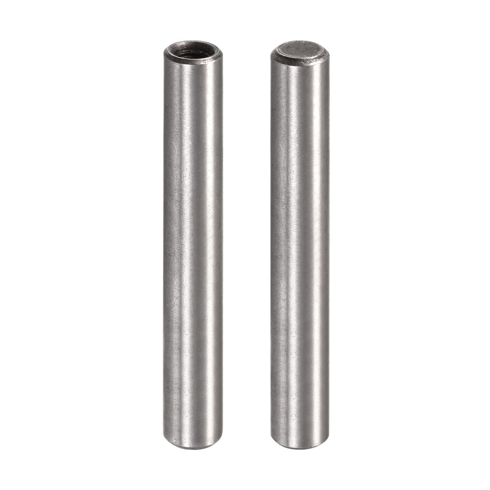 uxcell M5 Internal Thread Dowel Pin 2pcs 8x60mm Chamfering Flat Carbon Steel Cylindrical Pin Bed Bookshelf Metal Devices Industrial Pins