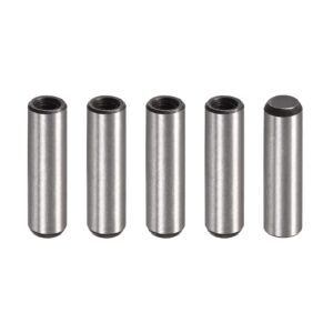 uxcell M6 Internal Thread Dowel Pin 5pcs 10x35mm Chamfering Flat Carbon Steel Cylindrical Pin Bed Bookshelf Metal Devices Industrial Pins