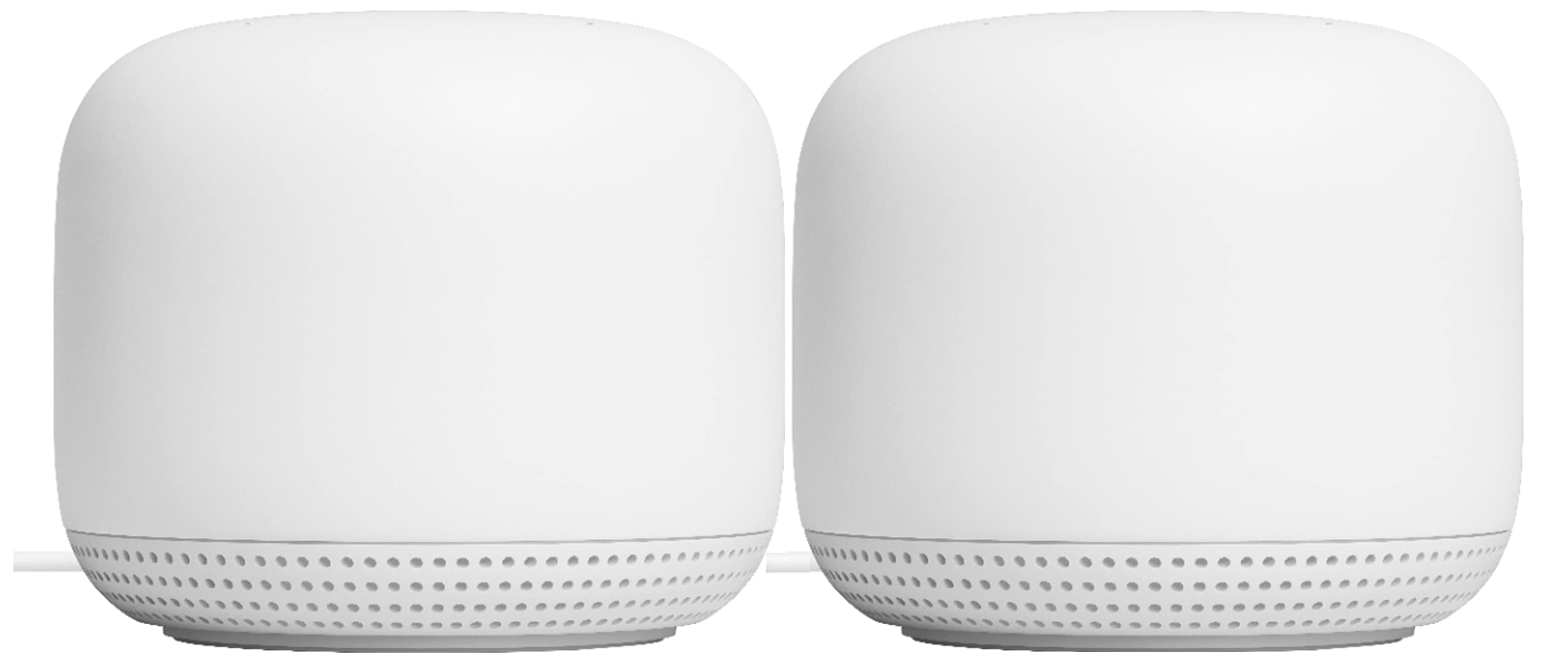 Google Nest WiFi Access Point Non-Retail Packaging - Connect to AC2200 Mesh Wi-Fi 2nd Gen (2-Pack, Snow)