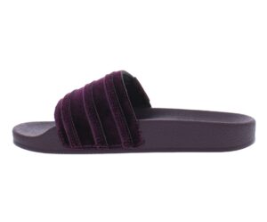 adidas originals adillette slides womens shoes size 6, color: dark purple