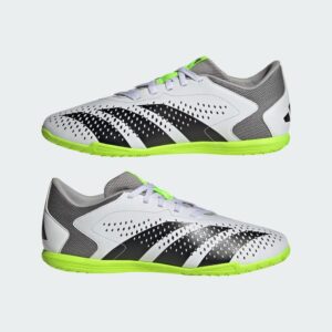 adidas Predator Accuracy.4 Indoor Footwear White/Core Black/Lucid Lemon Men's 11, Women's 12 Medium