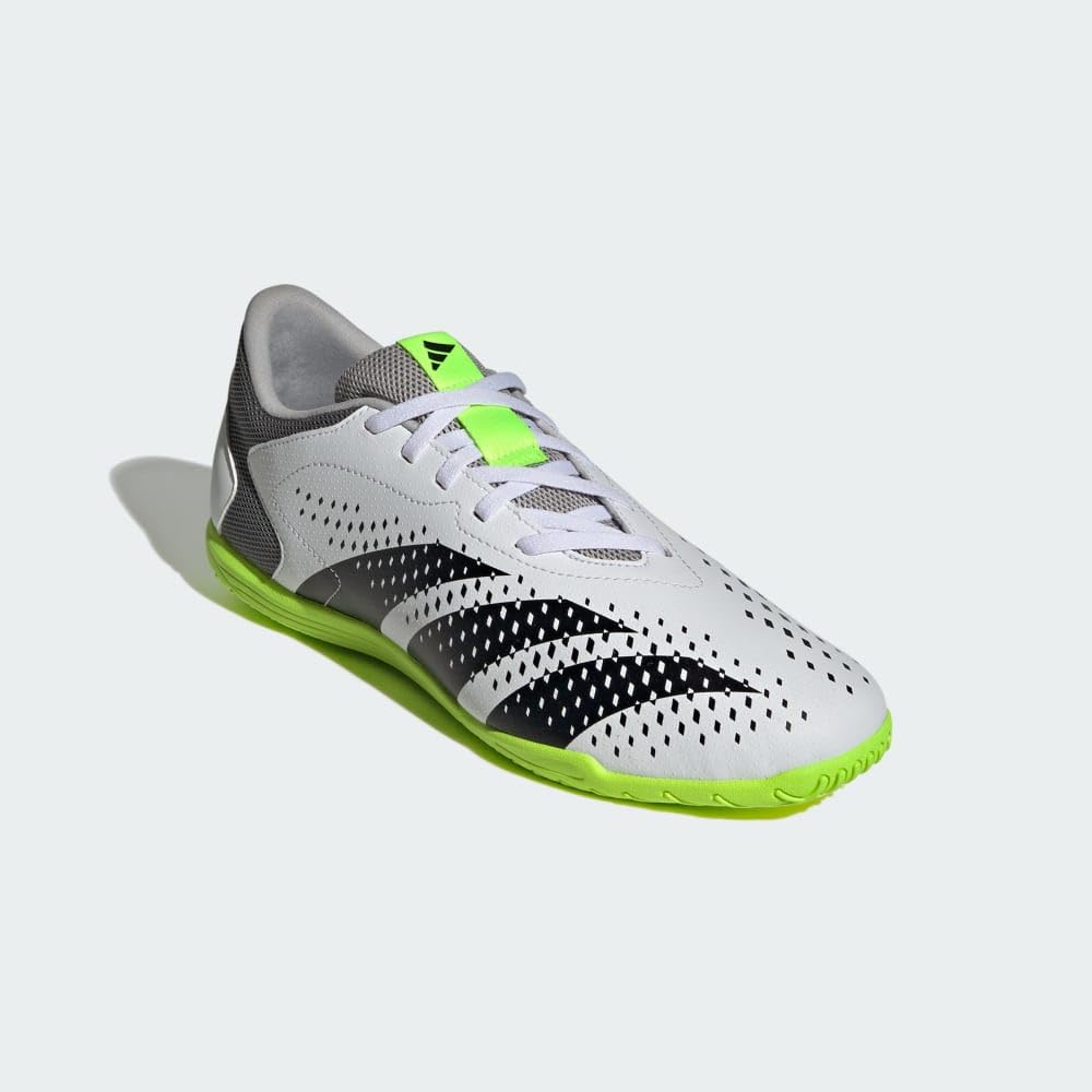 adidas Predator Accuracy.4 Indoor Footwear White/Core Black/Lucid Lemon Men's 11, Women's 12 Medium