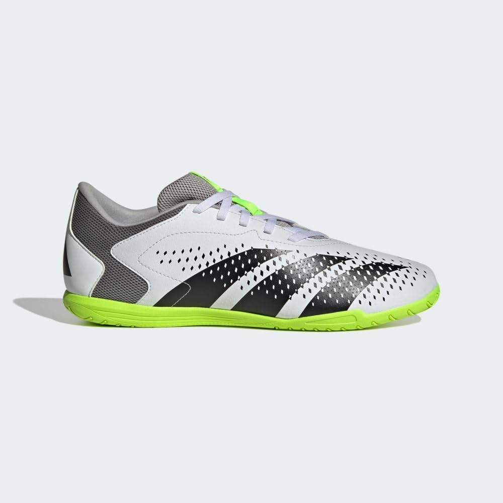 adidas Predator Accuracy.4 Indoor Footwear White/Core Black/Lucid Lemon Men's 11, Women's 12 Medium