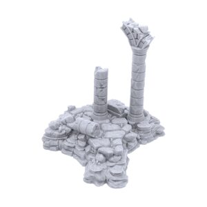 EnderToys Ancient Ruins by Printable Scenery, 3D Printed Tabletop RPG Scenery and Wargame Terrain 28mm Miniatures