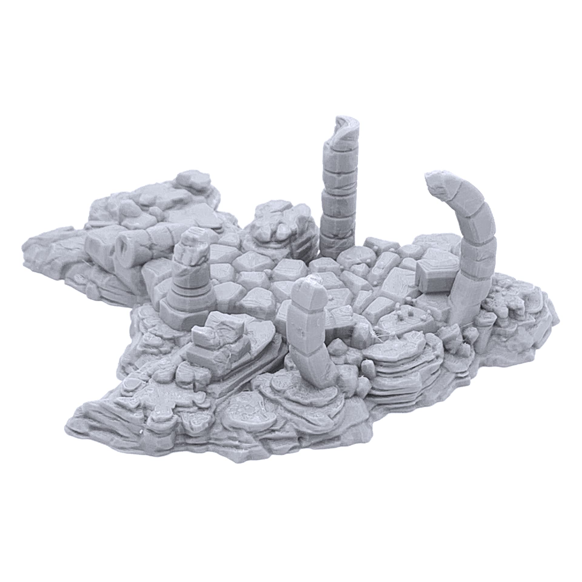 EnderToys Ancient Ruins by Printable Scenery, 3D Printed Tabletop RPG Scenery and Wargame Terrain 28mm Miniatures