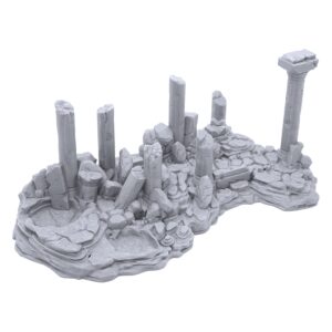 EnderToys Ancient Ruins by Printable Scenery, 3D Printed Tabletop RPG Scenery and Wargame Terrain 28mm Miniatures