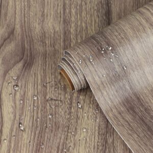 15.8" x 117" light wood contact paper self adhesive wood grain wallpaper peel and stick decorative wood vinyl wrap for cabinets countertops furniture shelves drawer liner