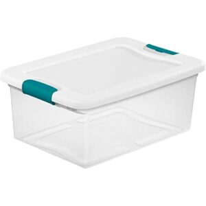 14l latch clear storage box