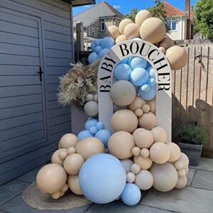 Nude Beige Balloon Double Stuffed Apricot Brown Balloons Garland Different Sizes Latex Tan Balloons Arch Kit for Neutral Baby Shower Jungle Theme Woodland Teddy Bear Birthday Boho Party Decorations……