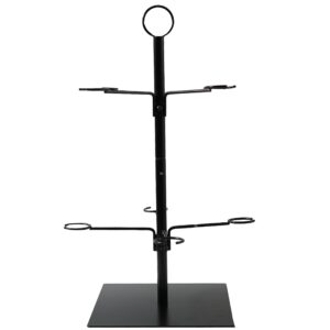 tree bar cocktail tree stand, black metal display stand for wine, champagne, cocktails, and shot glasses at weddings, parties, and brunch - 8 holders, 2 ft tall…