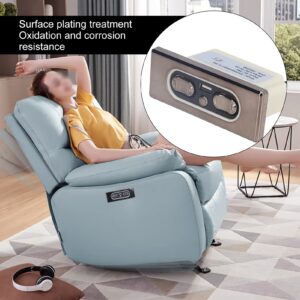 5 Button Electric Sofa Remote, Waterproof ABS Material Power Recliner or Lift Chair Hand Control with USB Charging Port, Plug and Play, One Button Reset Recliner Replacement Parts for Power Recliner