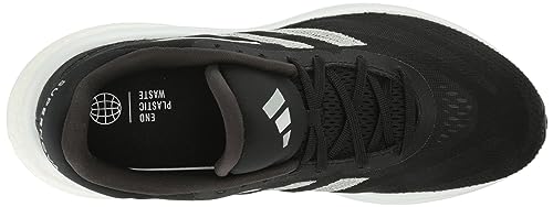 adidas Women's Supernova 3 Sneaker, Core Black/Wonder Silver/White, 8.5