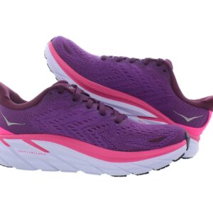 HOKA ONE ONE Clifton 8 Womens Shoes Size 7, Color: Grape Wine/Beautyberry