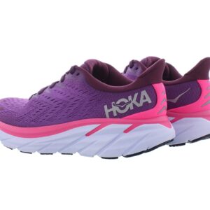 HOKA ONE ONE Clifton 8 Womens Shoes Size 7, Color: Grape Wine/Beautyberry