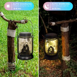 Mom and Son Solar Garden Lights, Mothers Day Gift,Gift for Mother/Grandma/Women, Garden Gift, Yard Gift, lamp Decor, Patio Outdoor Porch Waterproof Solar Lanterns, Solar Powered Outdoor Decor Lights