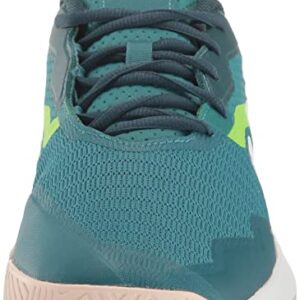 adidas Women's Court Jam Control Sneaker, Arctic Fusion/White/Lucid Lemon, 8