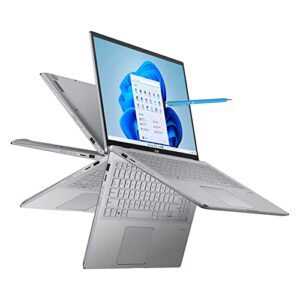 asus zenbook 2 in 1 15.6?fhd touchscreen laptop, amd ryzen 7 5700u, nvidia geforce graphics, 8gb ddr4 ram, 512gb ssd, windows 11 home, twe mouse pad, light grey - q508ug
