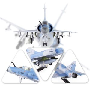 HANGHANG 1/100 Mirage 2000 Model Fighter Plane Metal Aircraft Model Military Airplane Model Diecast Model Plane for Collection or Gift