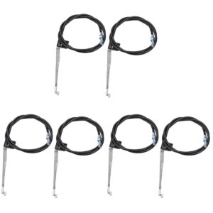 besportble 6 pcs sofa pull cord sofa replacement parts sofa recliner couch release handle release couch handles metal sofa handle cable recliner black couch lasso chair aluminum alloy