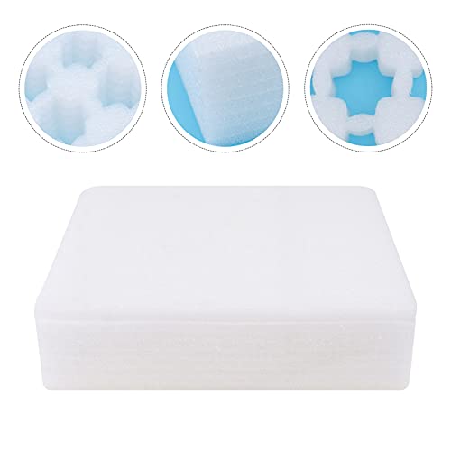 Mobestech Foam Egg Cartons 2pcs Proof Crate Storage Storing Dampening Holder for Pe Padding Container Containers Practical Fixing Fixator Egg No Sound Grids Foam Resistant Kitchen Cushion